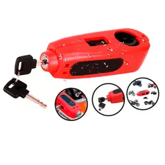 GENERICO - Seguro O Candado Para Manillar De Motos Scooter Bicicletas