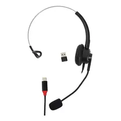 GENERICO - Diadema Mono Auricular Call Center Micrófono Trabajo Casa