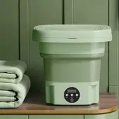 GENERICO - Mini Lavadora De Ropa Portátil Plegable De 8 Litros