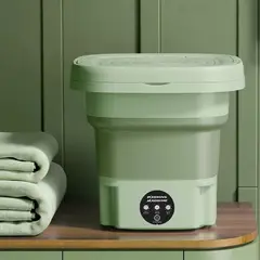 GENERICO - Mini Lavadora De Ropa Portátil Plegable De 8 Litros