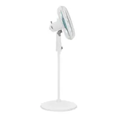SAMURAI - Ventilador Air Maxx Blanco Con Azul 3 Velocidades 4 Aspas