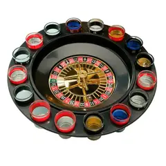 GENERICO - Ruleta para Shots con copa en vidrio