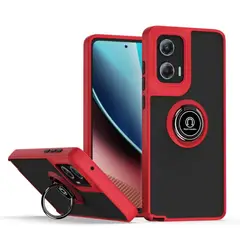 GENERICO - Funda Estuche Mate Compatible Motorola Edge 50 Fusion Y G85 Rojo