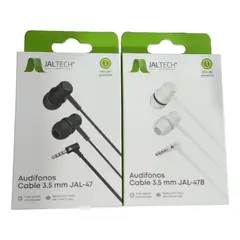 JALTECH - Audífonos Cable 35mm Control Llamada Mano Libre Entrada Aux.