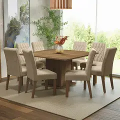 MADESA - Juego de Comedor Leila con 8 Sillas