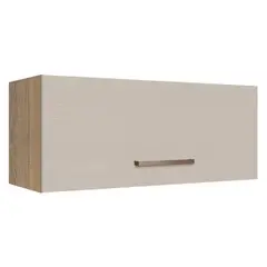 MADESA - Mueble de Cocina Superior Agata 80 cm 1 Puerta Abatible Marrón/Crema