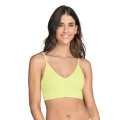 LEONISA - Top en tecnología seamless textura acanalada Natural Comfort