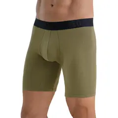 LEO - Bóxer largo ajustado ultrasuave al tacto en algodón