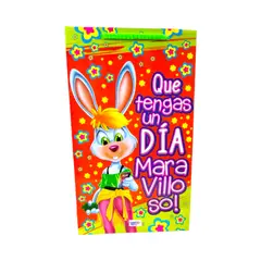 GENERICO - Bolsa de Regalo Obsequio Pequeña Decorada 28 x 16 cm