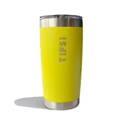 TIPSI - TERMO BLISS 20oz YELLOW DOBLE PARED con pitillo