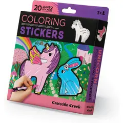 CROCODILE CREEK - Set Stickers Para Colorear De unicornios Y Crayones Niños