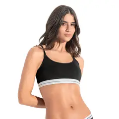 LEONISA - Top en algodón escote redondo