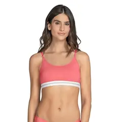 LEONISA - Top en algodón escote redondo
