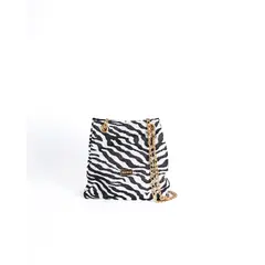 CLAUDIA MORELLI DISEÑOS - Bolso camelia pequeño cebra