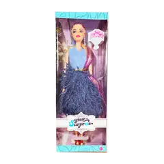 GENERICO - Muñeca Vestido Flecos Multicolor Juguete Niñas