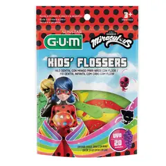 GUM - Kids Flossers Ladybug X 20Und