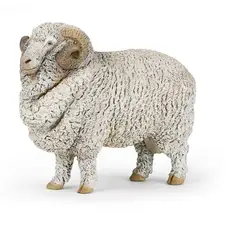 JUGANDO Y EDUCANDO - Figura Coleccionable Oveja Merinos Pintada A Mano