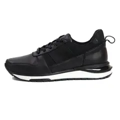 VIAR - Tenis en Cuero Para Hombre Luky Negro