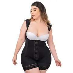 SAN ANGELO - Faja Corta post quirúrgica reloj de arena manga sisa ref V-028C