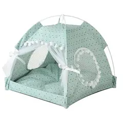 PETS ACCESORIOS - Cama Camping Deluxe Gato Verde