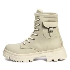 VIAR - Botas Cuero Para Mujer Lili Beige