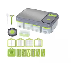 ZHOPI CO - Picador De Veduras Multifuncion 4 Contenedores Y Accesorios