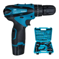 EKOTOOLS - Taladro Doble Batería 18v + Percutor Mandril Metálico