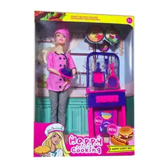 GENERICO - Muñeca Vestido Accesorios Cocina Chef Juguete Niñas