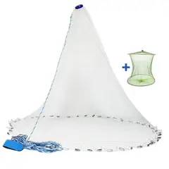 GENERICO - Atarraya Americana Nueva Nylon 1 50m De Radio 3 0m Diamet