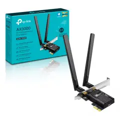 TP LINK - Tarjeta de red TP-Link Ax3000 Pcie Wifi WPA3 Dual Band Bluetooth 5.2