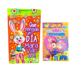 GENERICO - Bolsa Decorada + Tarjeta de Regalo Mediana con Mensaje