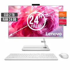 LENOVO - TODO EN UNO AMD RYZEN 7-7730U SSD 2TB RAM 24GB LED 24 FULL HD