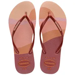 HAVAIANAS - Chanclas Sandalias Slim Palette Glow Mix Mujer Coral