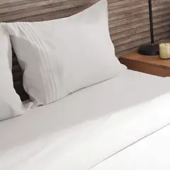 DISTRIHOGAR - Cover Duvet 400 Hilos 100% Algodón Cairo Blanco Cremoso King