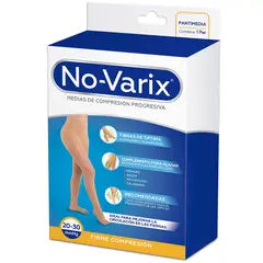 NO VARIX - Medias De Compresion No-Varix 20-30 Opaca Negro Talla S