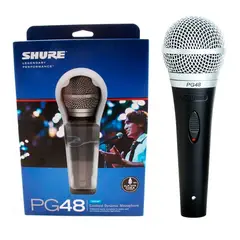 SHURE - Microfono Alámbrico PG48 Vocal Dinamico Estuche