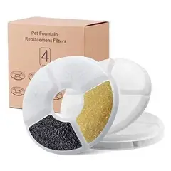 GENERICO - Filtro Fuente Agua Mascota Gato / Perro X 4