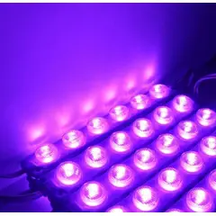 LEDMAX - MODULO LED 6 PEPAS MORADO X 10 UNIDADES VEHICULOS Y HOGAR
