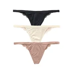 LEONISA - Paquete x 3 brasileras descaderadas con encaje