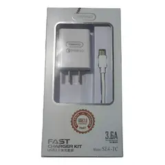 TRANYOO - Cargador Tipo C Pared Super Carga Rápida Note 18w Cable Usb