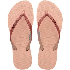 HAVAIANAS - Chanclas Sandalias Slim Glitter Brillo Mujer Rosa