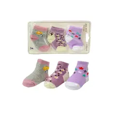 MUNDO BEBE - Set Medias x 3 Para Niño Niña Para Bebés_.