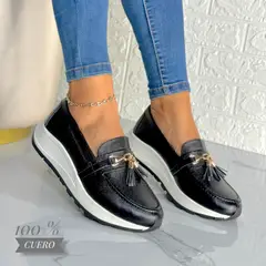 EVEGONZ - CALZADO MOCASIN CASUAL DAMA EN CUERO