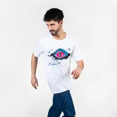 CIAMPINO - Distopía Camiseta Oversized Blanco