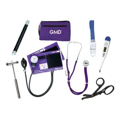 GMD - Kit Completo Enfermería Uso Clínico Y Estudiantil 7 Piezas Morado