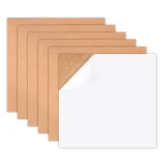 GENERICO - Lamina Panel De Corcho Autoadhesivo 30 Cm X 30 Cm Set X 6 U
