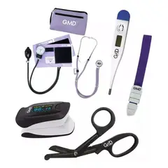 GMD - Kit Completo Enfermería Uso Clínico Y Estudiantil 6 Piezas Lila