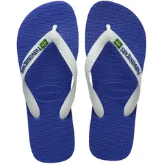 HAVAIANAS - Chanclas Sandalias Unisex Logo Brasil Azul