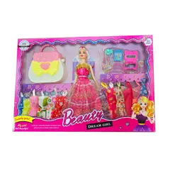 GENERICO - Muñeca Princesa Vestidos Zapatos Accesorios Bolso Niñas