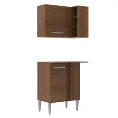 MADESA - Kit Mueble de Cocina Superior y Mueble Bajo de Esquina Emilly